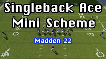 *SURPRISING* Singleback Ace Mini Scheme | Madden 22 Tips & Tricks