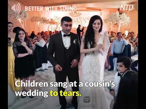 Children sang at their cousin's wedding. The unexpected gift.