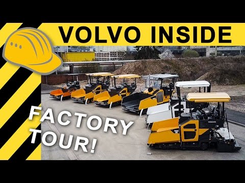 So werden Straßenfertiger gebaut! VOLVO FACTORY TOUR | Produktion Volvo Straßenfertiger und Walzen