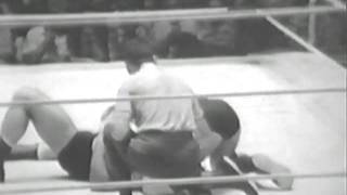 Ilio DiPaolo vs Hans Schmidt 1950's wrestling match from Buffalo, NY