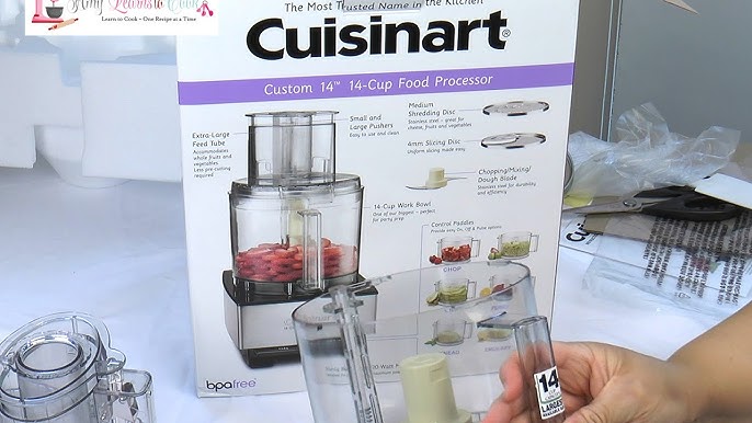 Cuisinart DFP-14BCNY Custom 14-Cup Food Processor, Cookbook and