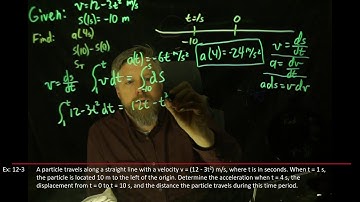 Example: Rectilinear Motion with changing acceleration