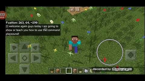 How to use the command /playsound in Minecraft pe