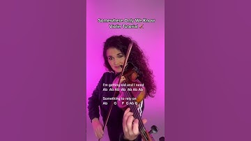 Somewhere Only We Know, Violin Tutorial🎻 by Susan Holloway