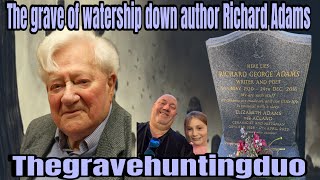 The grave of the watership down author Richard Adams 