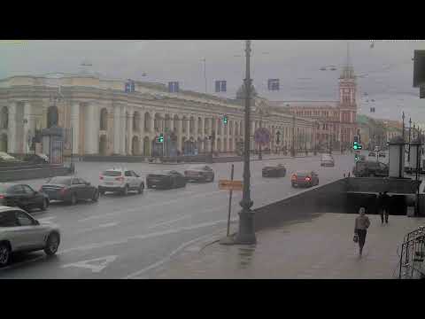 LIVE CAMERA Nevskiy avenue St. Petersburg Russia. Невский пр. Санкт-Петербург