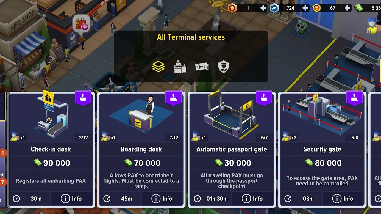 How to: Hire Workers & Delivery | Airport Simulator Tycoon: First Class