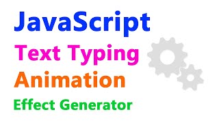 Javascript Text Typing Animation