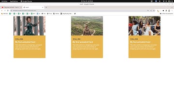 Card animation on hover | blur image on mouse in and out
