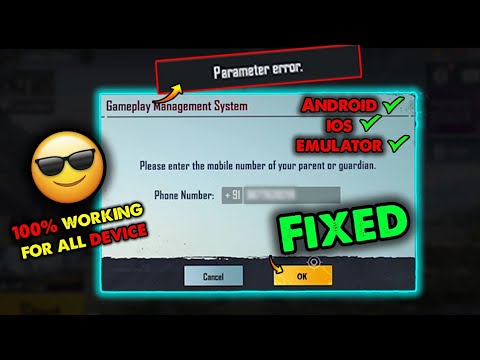 BGMI Parameter Error