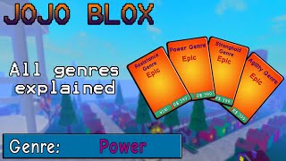 Jojo Blox - All genres explained