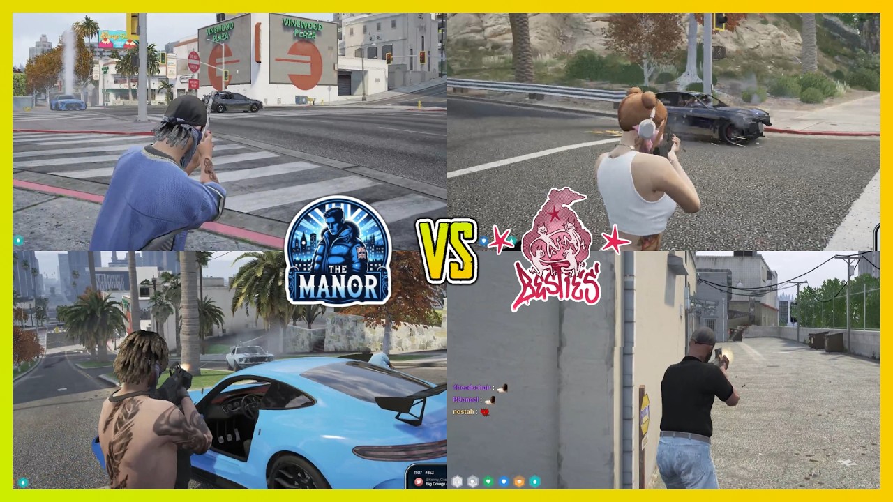 Big Manor Gang Pulls Up On Besties Bank Truck (Multi POVs) | NoPixel 4.0 GTA RP