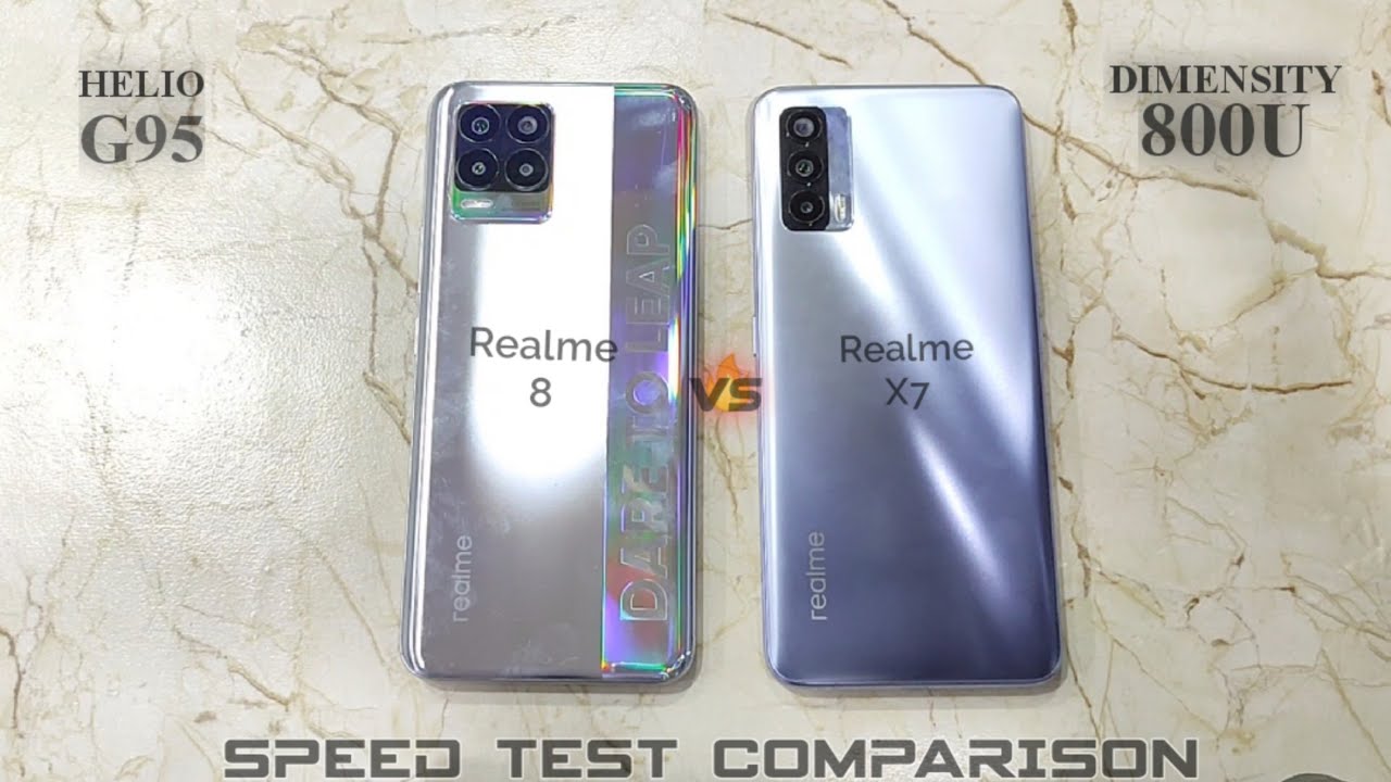 Realme 8 vs Realme X7 Speed Test Comparison⚡Realme UI 1.0 vs Realme UI 2.0🔥