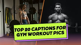 TOP 20 Captions for my Gym Pictures | Captions For Gym Workout Post | Instagram captions for GYM