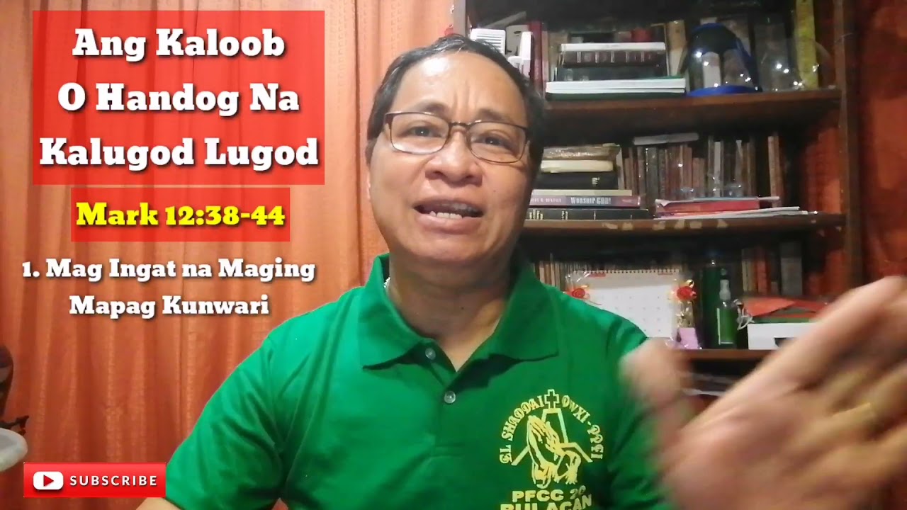 WIDOW'S MITE / OFFERINGS OF LOVE / (MARK 12:38-44 NOV7 , 2021)/ #tandaanmoito II Gerry Eloma Channel