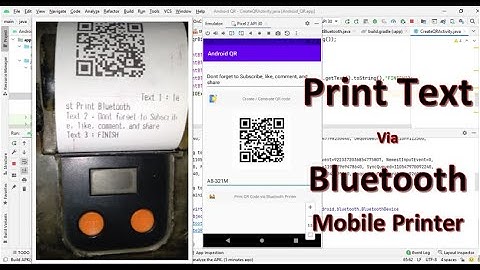 #4. Android Tutorials - Print Text on Bluetooth Mobile Printer - Full Design and Source Code