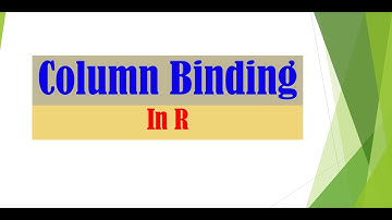 Column Bind (column by column)  matrix in R