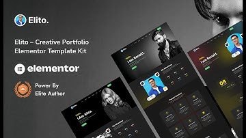 Elito – Personal Portfolio Elementor Template Kit for Creative Professionals