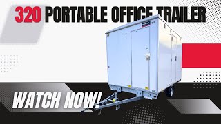 Mobile Workspace – 320 Portable Office Trailer with Toilet Tour
