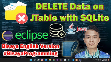 How to Delete Data from JTable with SQLite DB in Java Eclipse IDE - Bisaya Programming