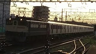 【EF65-2089牽引】都営大江戸線12-600形12-801編成沼津駅通過