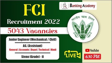 FCI RECRUITMENT 2022 | FCI VACANCY, ELIGIBILITY, AGE, SALARY, SYLLABUS, PATTERN, SELECTION PROCESS ?