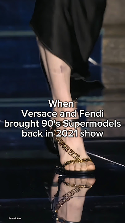 When Versace and Fendi brought 90's supermodels back in 2021 show #shortsfeed #versace #fendi #90s