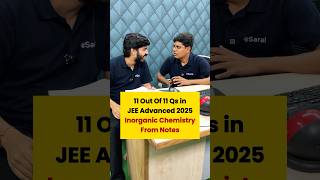 JEE Advanced 2025 Inorganic Chemistry all 11 Questions EXACT Same 💀🔥 #shorts #esaral #iit #jee #new