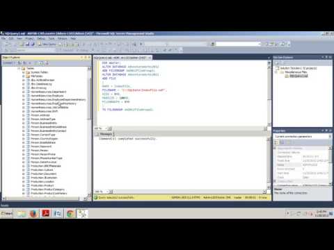 SQL Server Tutorial 18: How to place an index in a filegroup