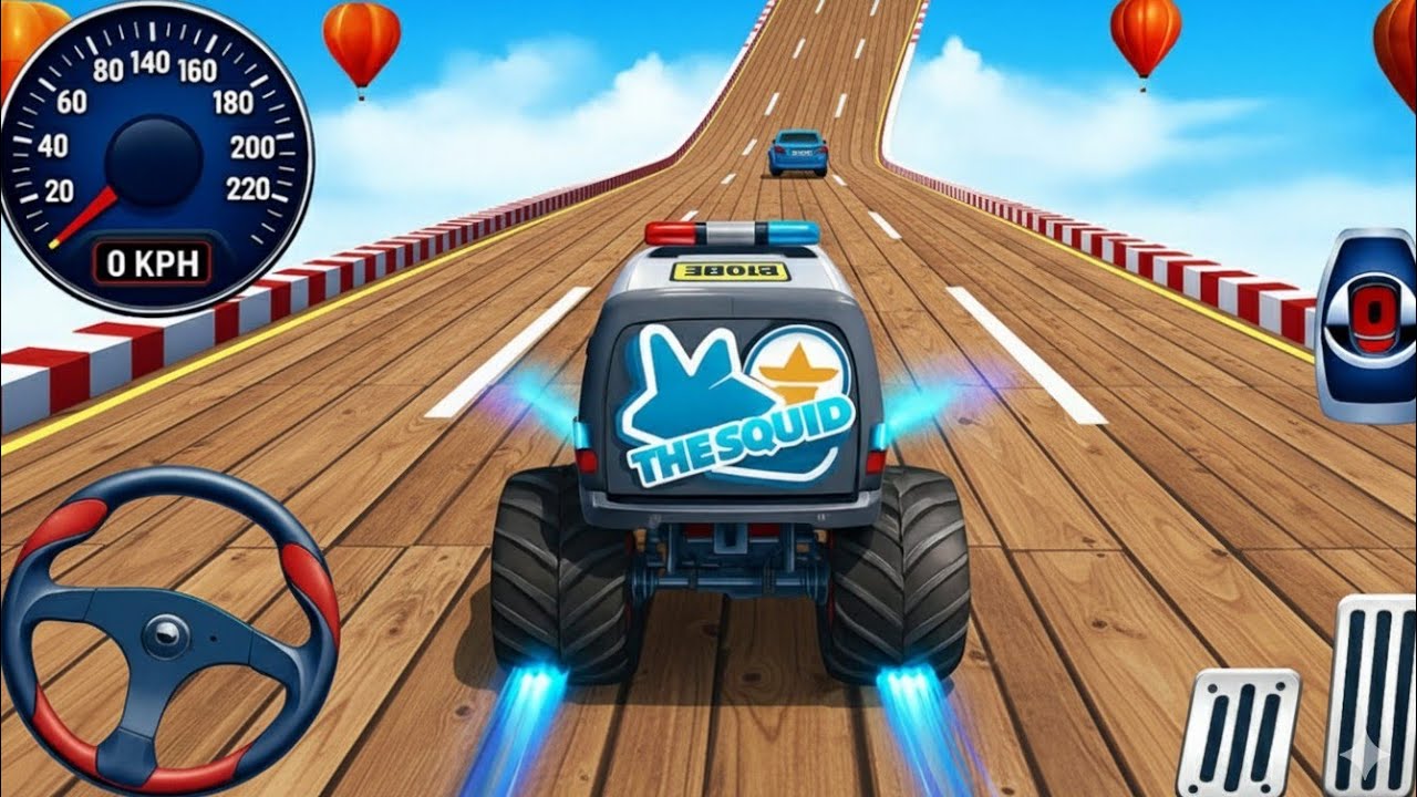 Monster Truck Mega Ramp Impossible Driver - Monster Truck Mega Ramp Racing - Android Gameplay 