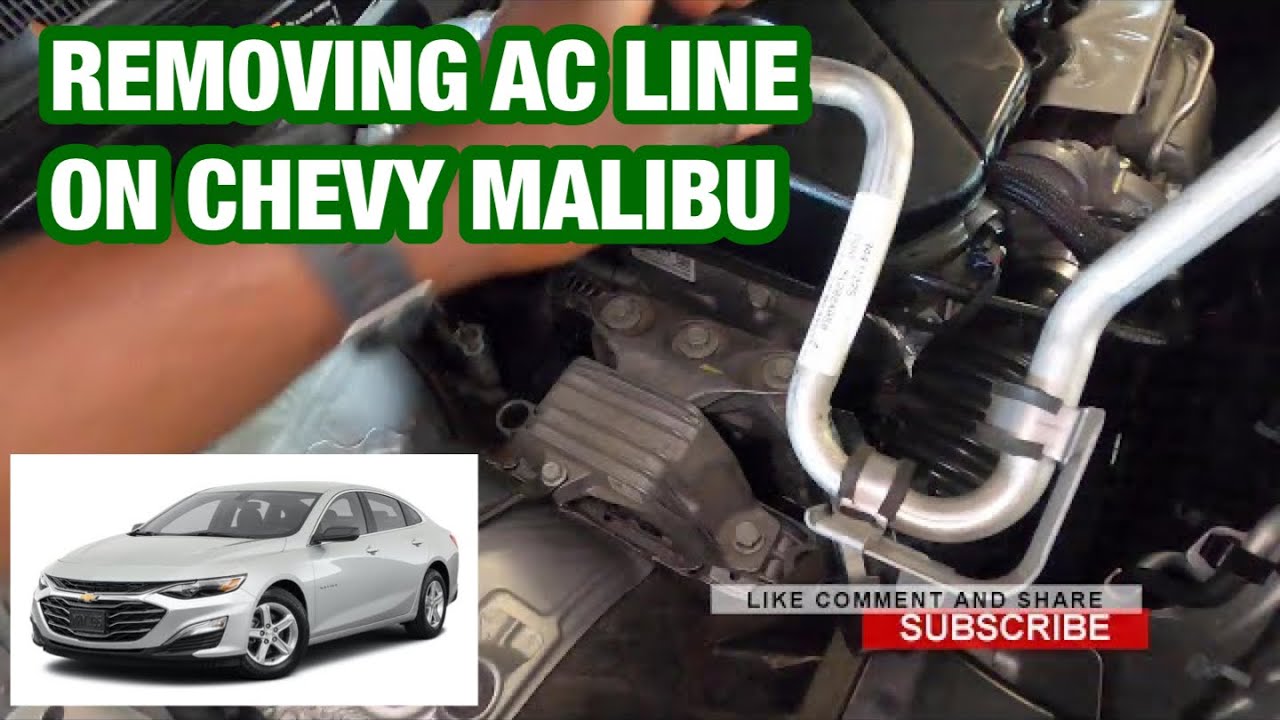 Chevy Malibu ac line replacement - YouTube