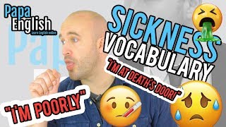 SICKNESS vocabulary! Learn English!