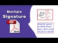 How to create multiple digital signatures in pdf (Prepare Form) using Adobe Acrobat Pro DC