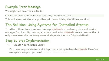 How to Automatically Start autossh at System Startup Without Delay