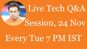 #107 Live Tech Q&A Session with Geekyranjit - 24 Nov 2015
