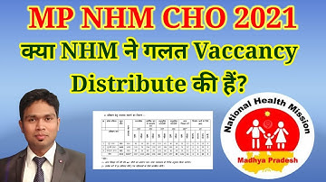 MP NHM CHO 2021 Vaccancy Details as per category Reservation #NHM #MPNHM #CHO2021 #MPCHO #Vaccancy