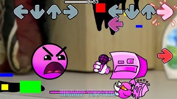 FNF Geometry Dash 2.0 vs Geometry Dash 1.0 Sings Sliced Pibby | Fire In The Hole FNF Mods