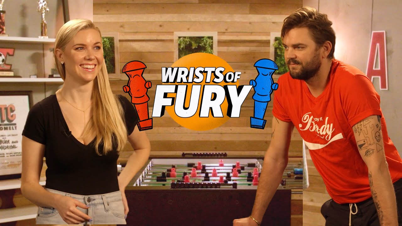 Nick Thune Tries To Mind F Kelsey Cook In Foosball Wrists Of Fury