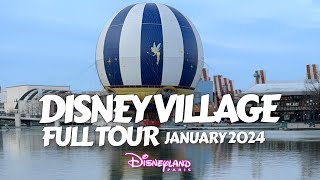 Complete Tour of the Disney Village at Disneyland Paris January 2024