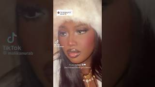 Frosty makeup tutorial (on dark skin)#darkskinmakeup #frostymakeup #wintermakeup