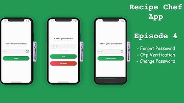Forgot Password | Otp Screen - Episode 4 - Recipe Chef | Cooking App - Flutter UI - Speed Code