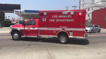 Lafd rescue 52 transporting code 3