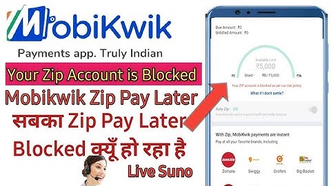 Mobikwik Zip Pay Later क्यूँ सबका Blocked हो रहा है!Your Zip Account is Blocked How To unblock Zip 🤫