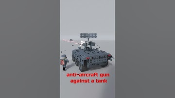 anti-aircraft gun against a tank #shorts #animation #tyflow #terminator #skibiditoilet #3danimation