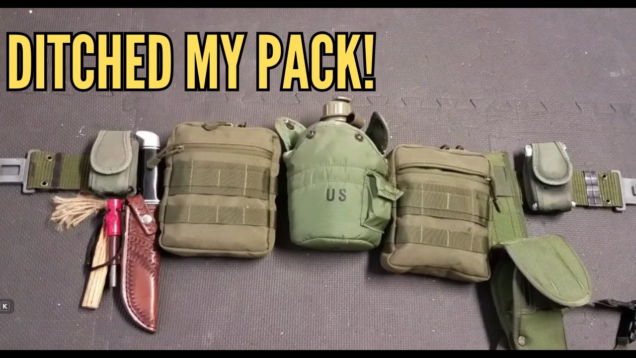 This Bushcraft Survival Belt Replaced My Backpack (DIY Build)