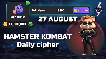 27 AUGUST HAMSTER KOMBAT Daily Cipher Morse Code Solved