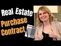 How does a real estate purchase and sale agreement work?