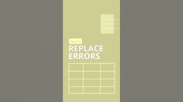 How to replace errors in Excel. #excel #exceltips #exceltutorial #exceltipsandtricks #SabyaMajumdar