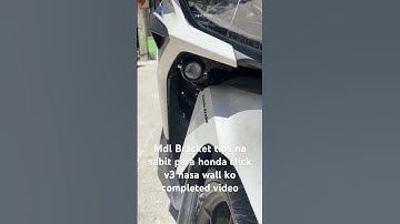 Honda click v3 bracket panu ikabit ng di sumasabit sa tapalado #youtubeshorts  #click #hondaclickv3