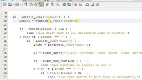 PHP Tutorials  Shoutbox Part 2 3